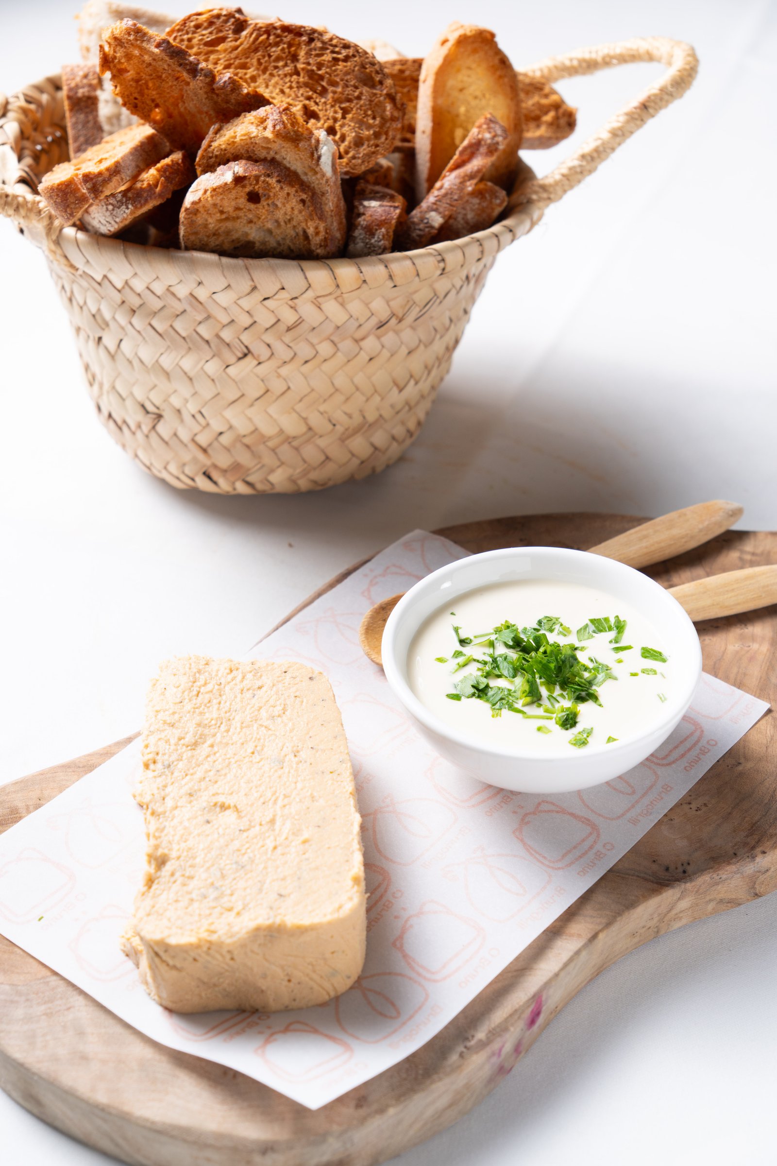 Paté de rape y minitostas – detalle 1