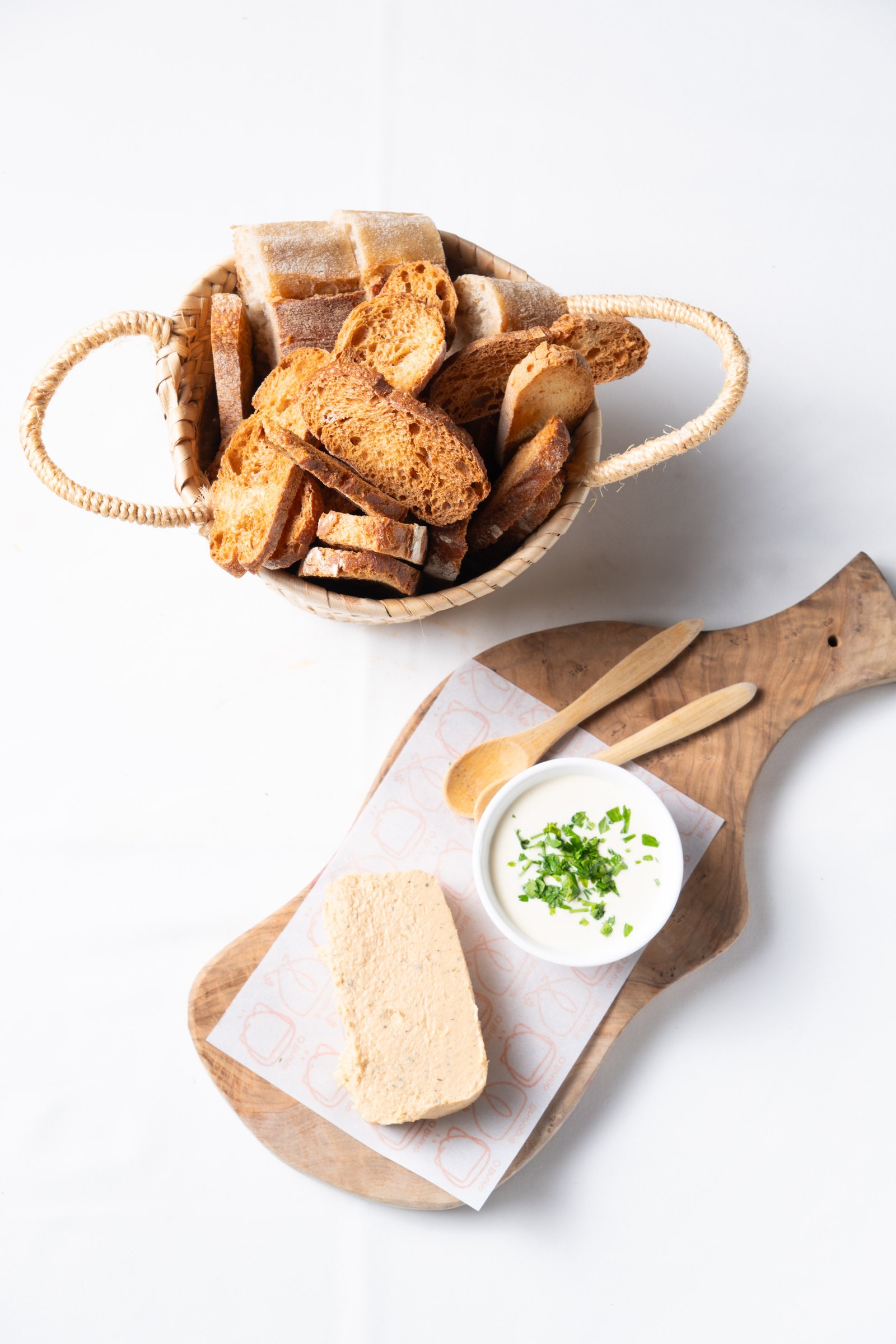 Paté de rape y minitostas – detalle 3